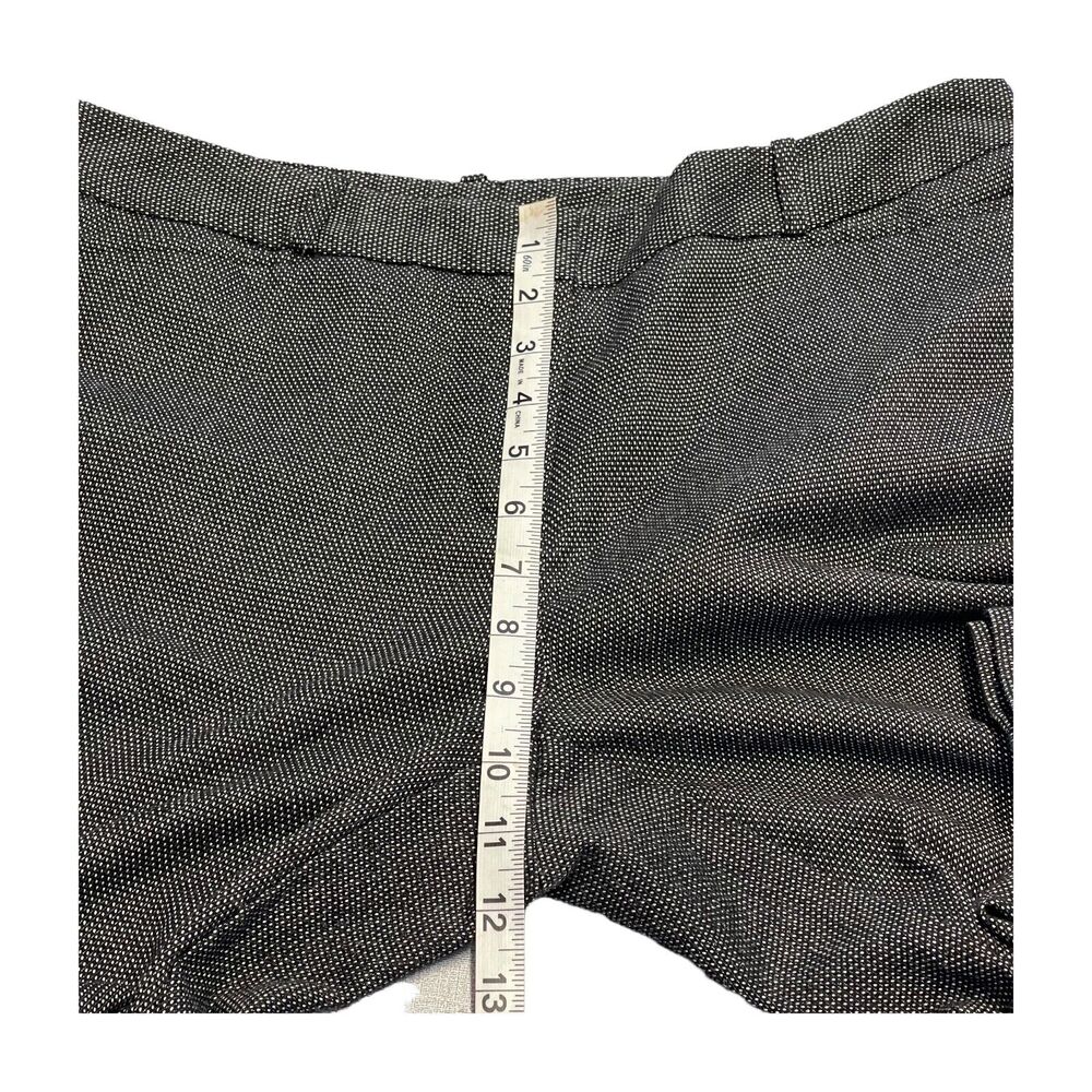 Worthington Dress Pants Women's 12 Gray Polka Dot Modern Fit Mid-Rise Wide-Leg - Picture 6 of 8